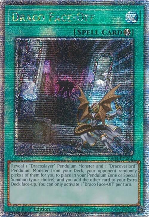 Draco Face-Off [RA04-EN262] Quarter Century Secret Rare | Black Swamp Games