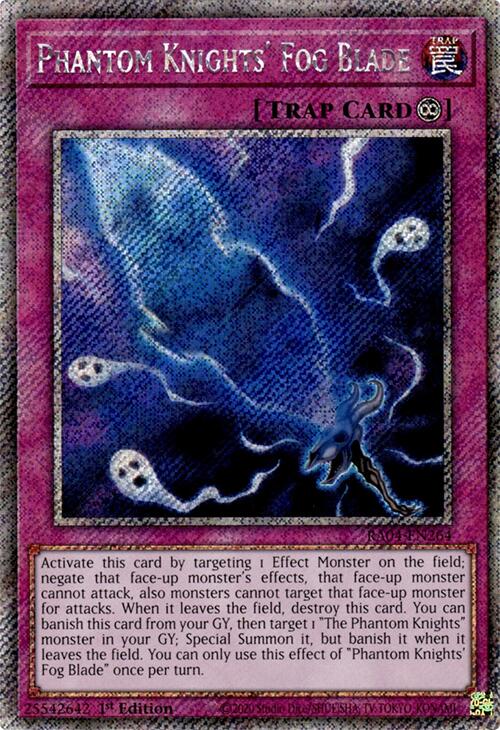 Phantom Knights' Fog Blade [RA04-EN264] Platinum Secret Rare | Black Swamp Games