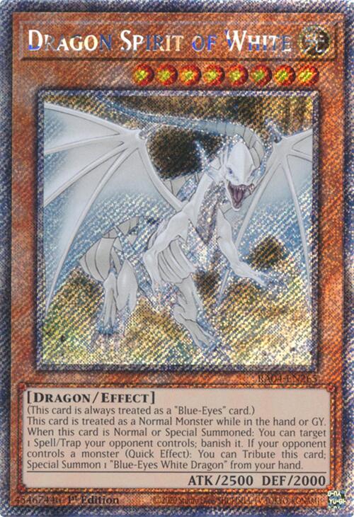 Dragon Spirit of White [RA04-EN265] Platinum Secret Rare | Black Swamp Games