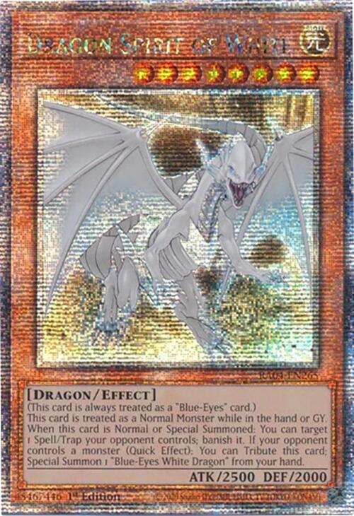Dragon Spirit of White [RA04-EN265] Quarter Century Secret Rare | Black Swamp Games