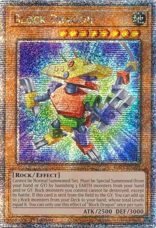 Block Dragon [RA04-EN268] Quarter Century Secret Rare | Black Swamp Games