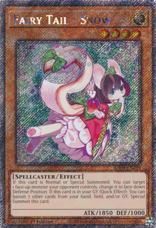 Fairy Tail - Snow [RA04-EN269] Platinum Secret Rare | Black Swamp Games