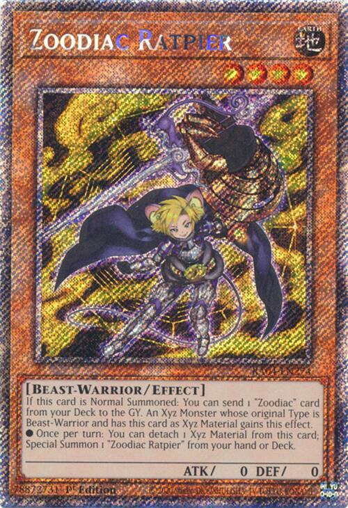 Zoodiac Ratpier [RA04-EN274] Platinum Secret Rare | Black Swamp Games