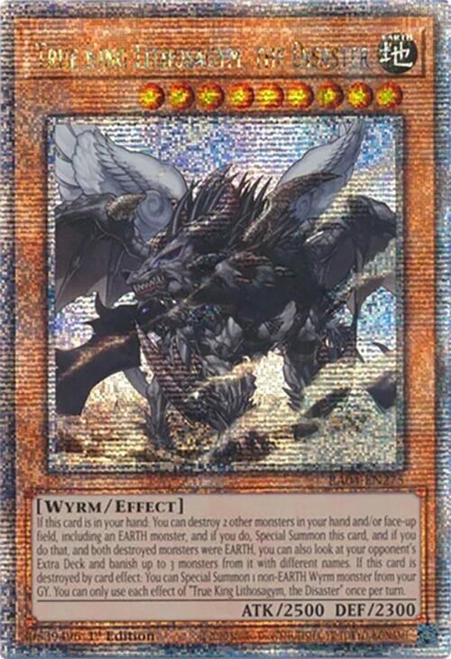 True King Lithosagym, the Disaster [RA04-EN275] Quarter Century Secret Rare | Black Swamp Games