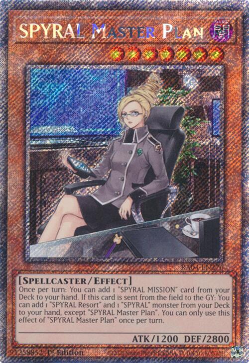 SPYRAL Master Plan [RA04-EN276] Platinum Secret Rare | Black Swamp Games