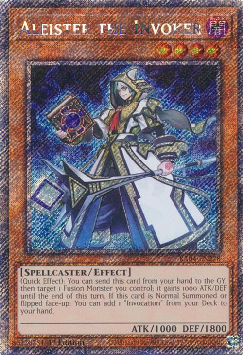 Aleister the Invoker [RA04-EN278] Platinum Secret Rare | Black Swamp Games