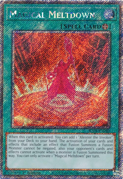 Magical Meltdown [RA04-EN280] Platinum Secret Rare | Black Swamp Games