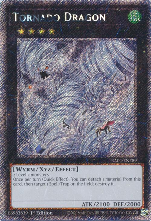 Tornado Dragon [RA04-EN289] Platinum Secret Rare | Black Swamp Games