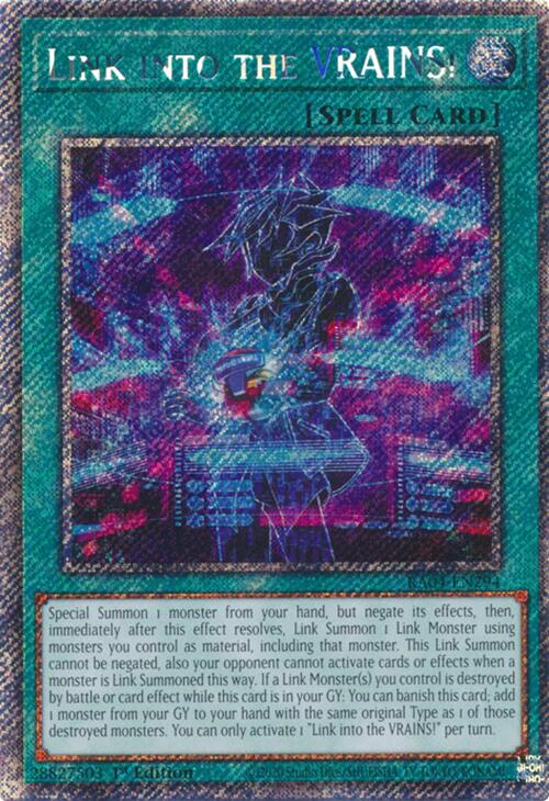 Link into the VRAINS! [RA04-EN294] Platinum Secret Rare | Black Swamp Games