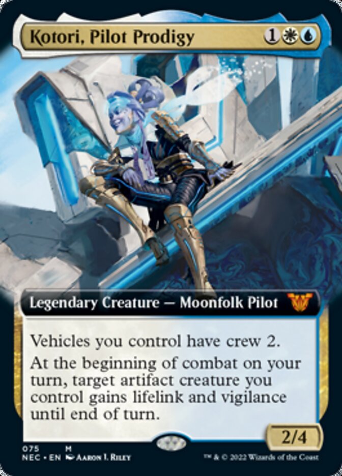 Kotori, Pilot Prodigy (Extended Art) [Kamigawa: Neon Dynasty Commander] | Black Swamp Games