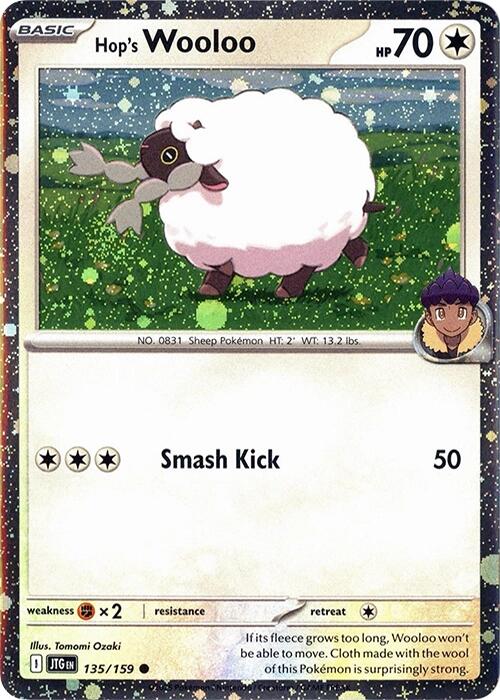 Hop's Wooloo (135/159) (Cosmos Holo) [Scarlet & Violet: Journey Together] | Black Swamp Games