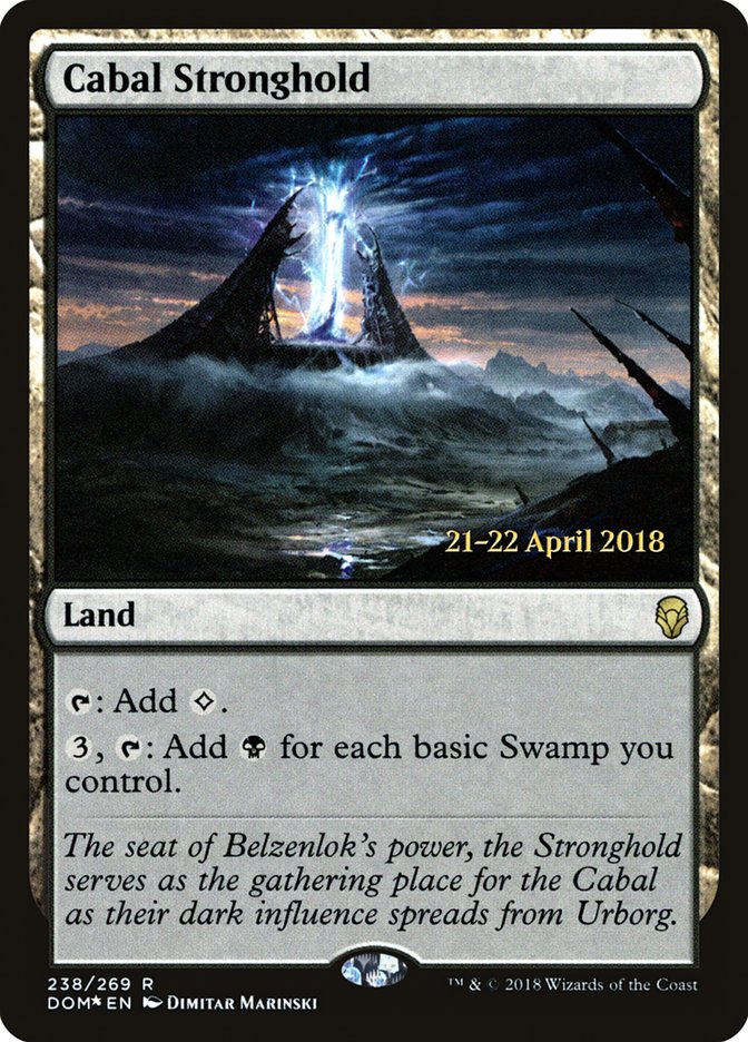 Cabal Stronghold [Dominaria Prerelease Promos] | Black Swamp Games