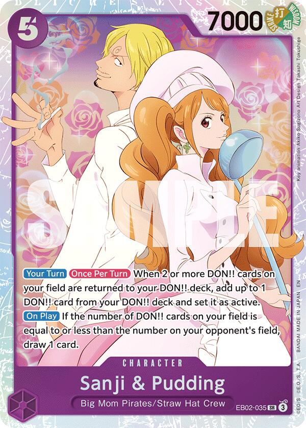 Sanji & Pudding [Extra Booster: Anime 25th Collection] | Black Swamp Games