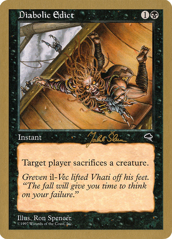 Diabolic Edict (Jakub Slemr) [World Championship Decks 1999] | Black Swamp Games