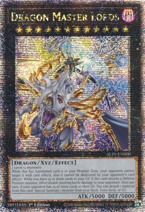 Dragon Master Lords [ALIN-EN000] Quarter Century Secret Rare | Black Swamp Games