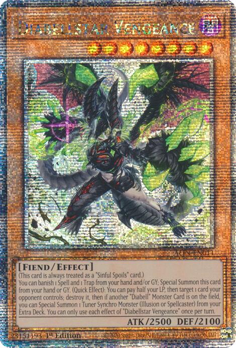 Diabellstar Vengeance [ALIN-EN011] Quarter Century Secret Rare | Black Swamp Games