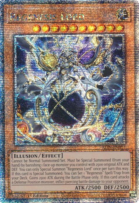 Regenesis Lord [ALIN-EN017] Quarter Century Secret Rare | Black Swamp Games