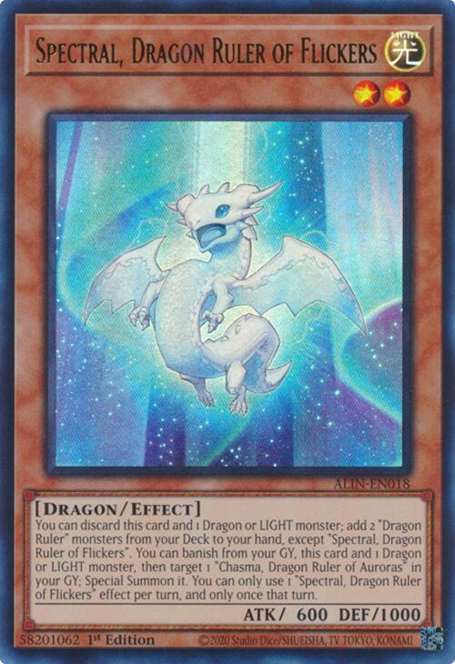 Spectral, Dragon Ruler of Flickers [ALIN-EN018] Ultra Rare | Black Swamp Games