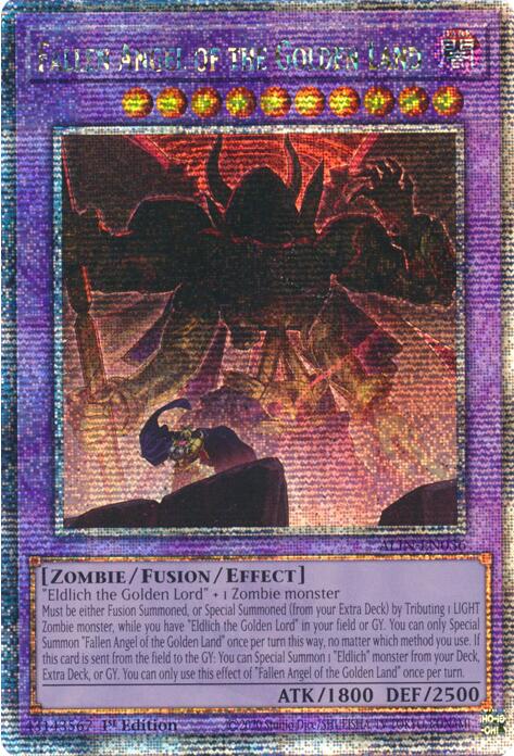 Fallen Angel of the Golden Land [ALIN-EN036] Quarter Century Secret Rare | Black Swamp Games