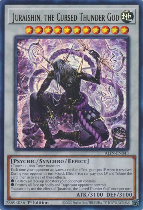 Juraishin, the Cursed Thunder God [ALIN-EN043] Ultra Rare | Black Swamp Games