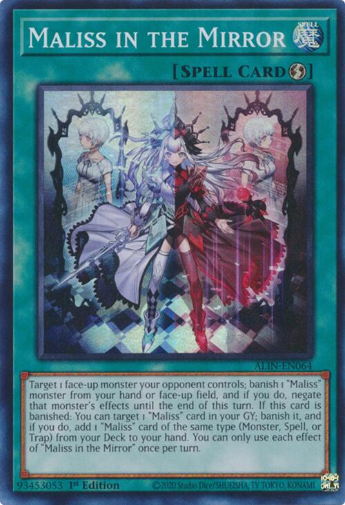 Maliss in the Mirror [ALIN-EN064] Super Rare | Black Swamp Games
