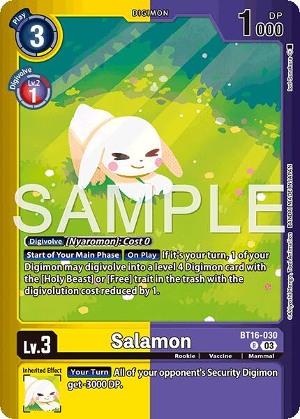 Salamon [BT16-030] (Limited Card Pack -Billion Bullet-) [Limited Card Pack -Billion Bullet-] | Black Swamp Games