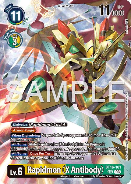 Rapidmon [BT16-101] (X Antibody) (Limited Card Pack -Billion Bullet-) [Limited Card Pack -Billion Bullet-] | Black Swamp Games