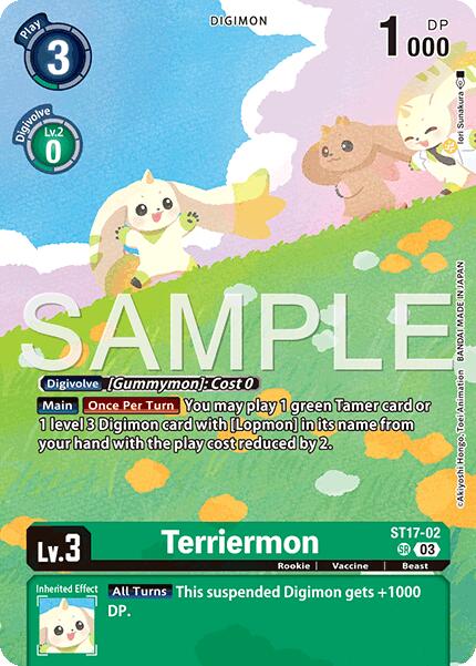 Terriermon [ST17-02] (Limited Card Pack -Billion Bullet-) [Limited Card Pack -Billion Bullet-] | Black Swamp Games