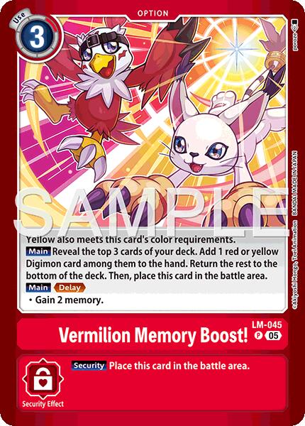 Vermillion Memory Boost! [LM-045] (Limited Card Pack -Billion Bullet-) [Limited Card Pack -Billion Bullet-] | Black Swamp Games