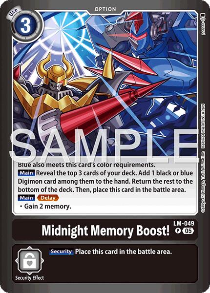 Midnight Memory Boost! [LM-049] (Limited Card Pack -Billion Bullet-) [Limited Card Pack -Billion Bullet-] | Black Swamp Games