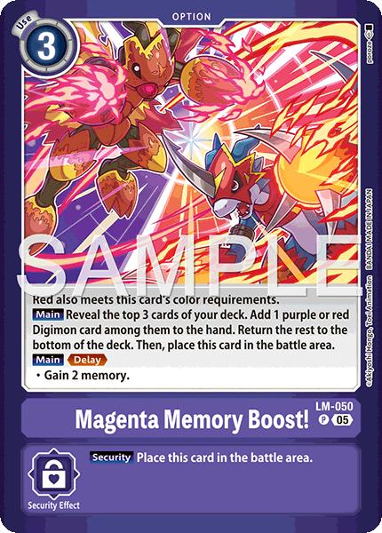 Magenta Memory Boost! [LM-050] (Limited Card Pack -Billion Bullet-) [Limited Card Pack -Billion Bullet-] | Black Swamp Games