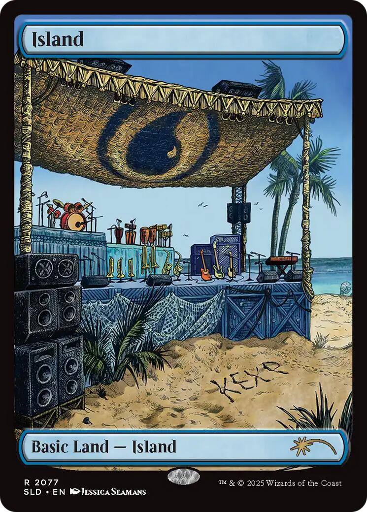 Island (2077) [Secret Lair Drop Series] | Black Swamp Games