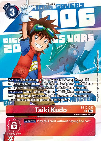Taiki Kudo [BT10-087] (Digimon Animation Series 25th Anniversary Set) [Xros Encounter] | Black Swamp Games