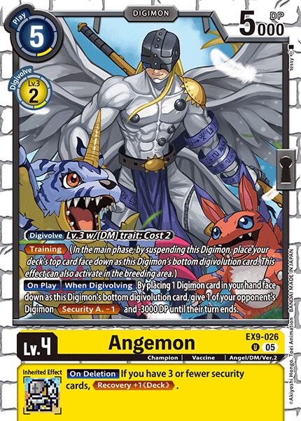 Angemon [EX9-026] [Versus Monsters] | Black Swamp Games