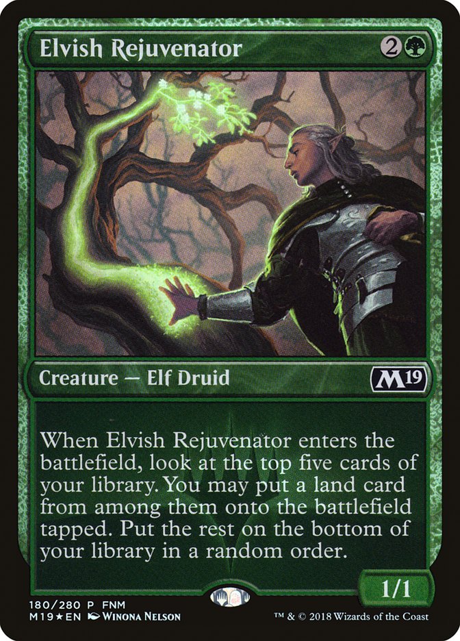 Elvish Rejuvenator (FNM) [Core Set 2019 Promos] | Black Swamp Games