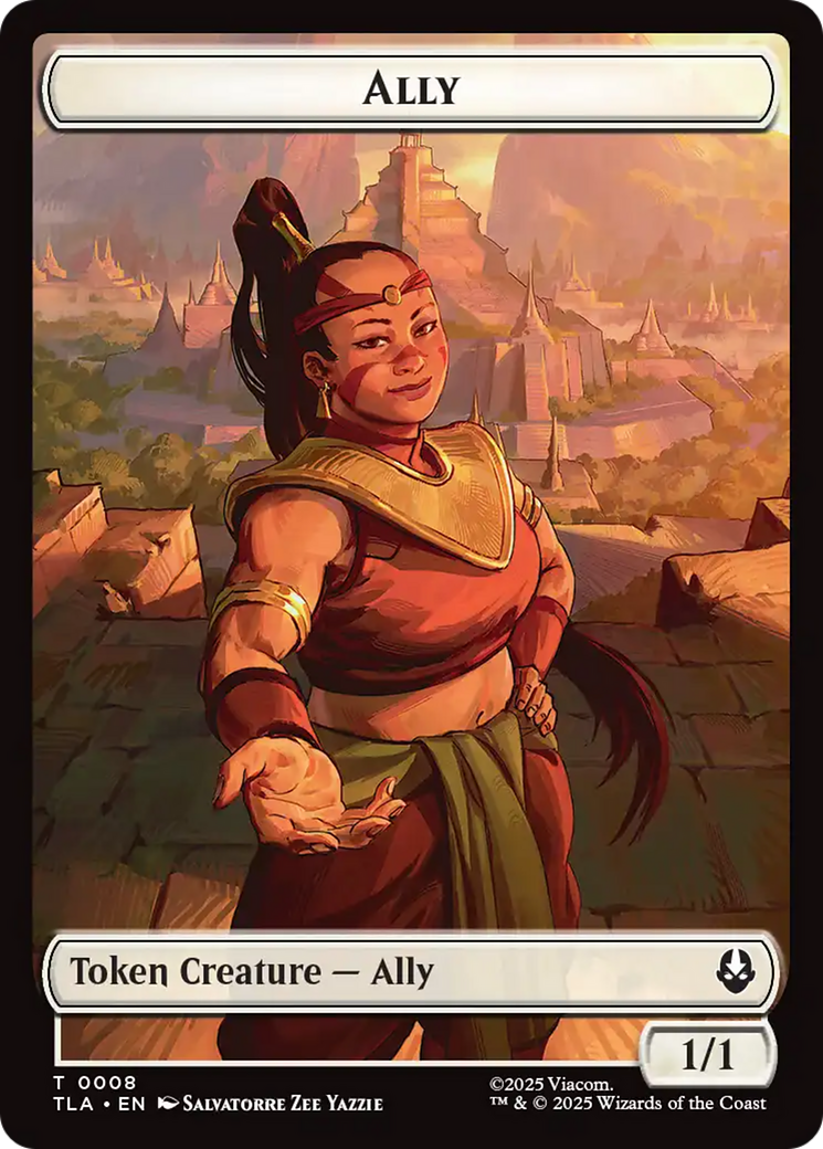 Ally (0008) // Soldier (0002) Double-Sided Token [Avatar: The Last Airbender Tokens] | Black Swamp Games