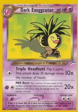 Dark Exeggutor (33/105) [Neo Destiny Unlimited] | Black Swamp Games