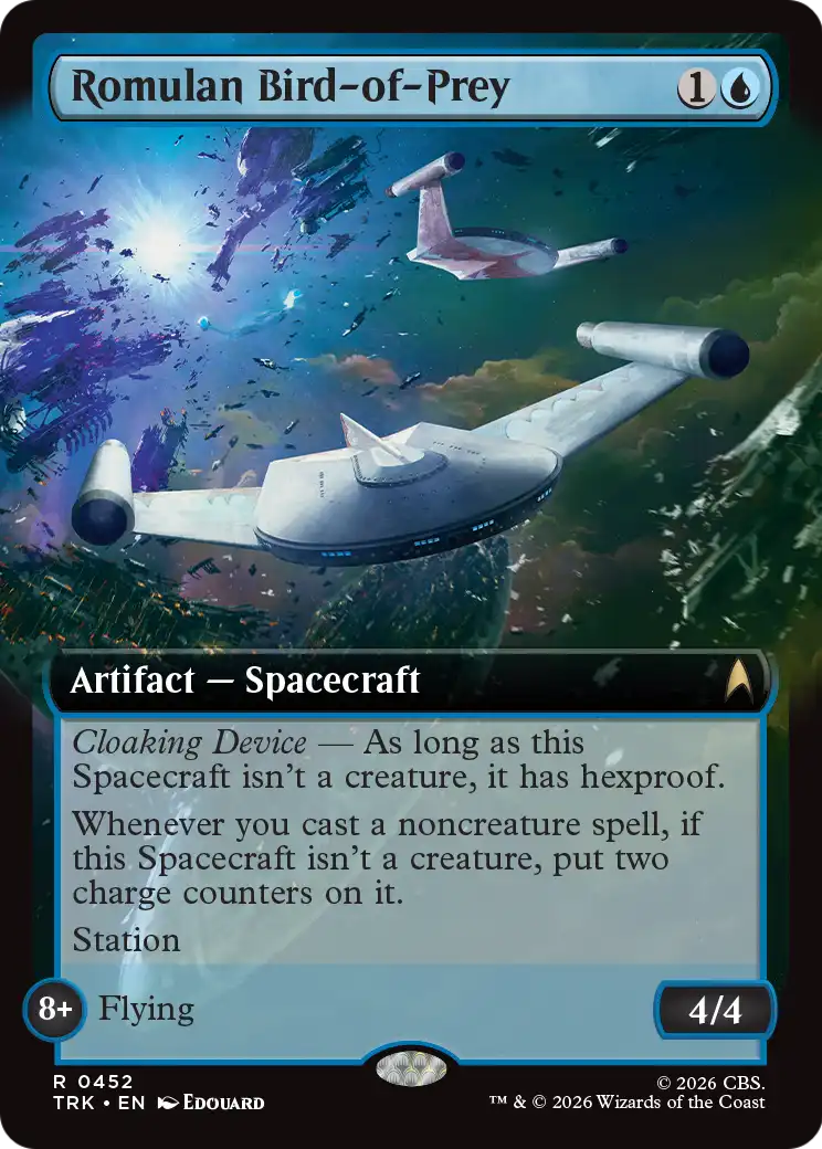 Romulan Bird-of-Prey (Extended Art) [Star Trek] | Black Swamp Games