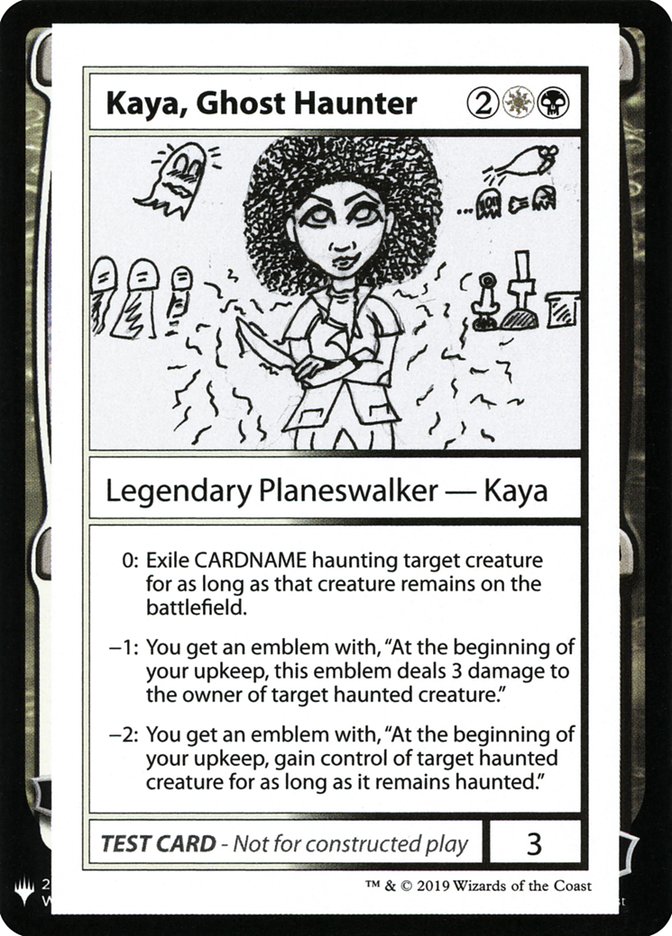 Kaya, Ghost Haunter [Mystery Booster Playtest Cards] | Black Swamp Games