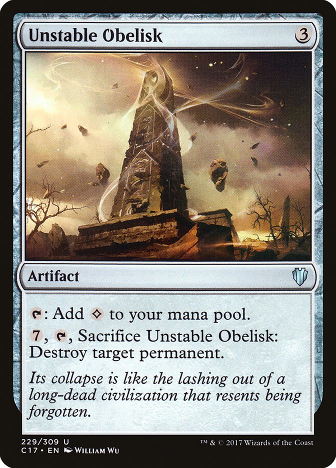 Unstable Obelisk [Commander 2017] | Black Swamp Games