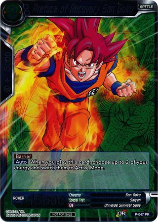 Preface of Recovery Son Goku (Event Pack 2 - 2018) (P-047_PR) [Promotion Cards] | Black Swamp Games