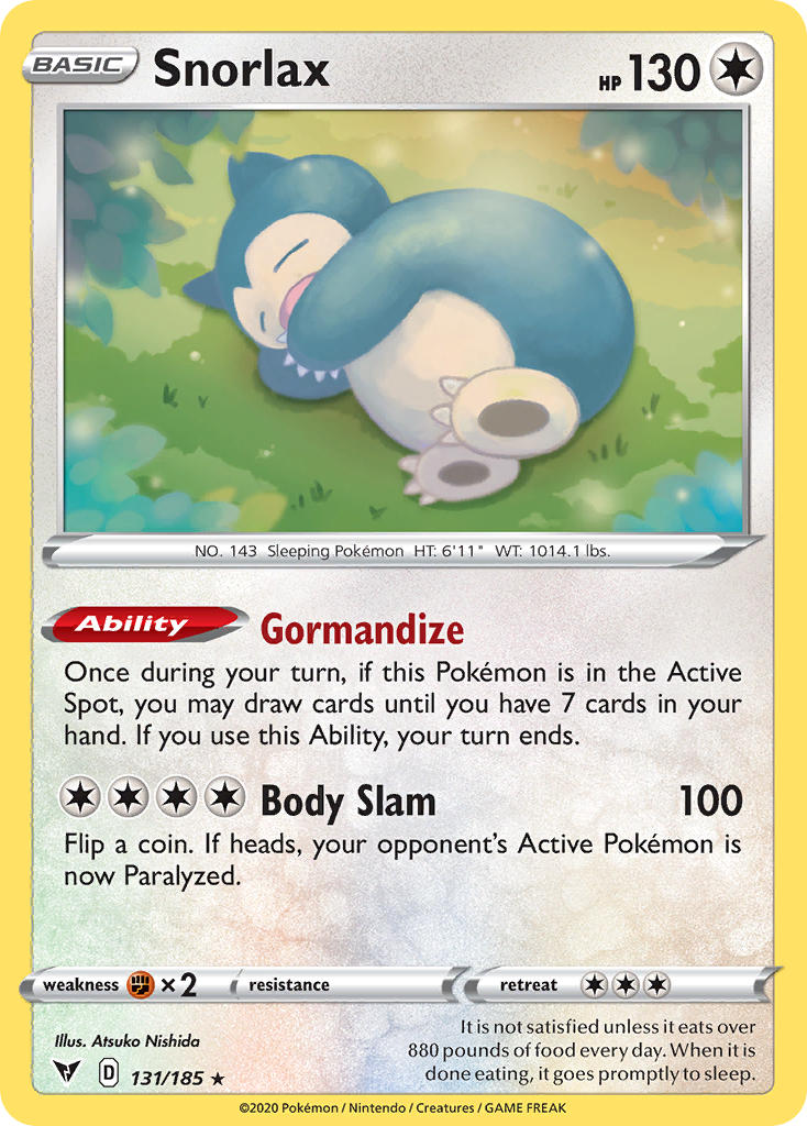 Snorlax (131/185) [Sword & Shield: Vivid Voltage] | Black Swamp Games