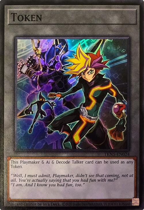 Token (Playmaker & Ai & Decode Talker) [TKN5-EN024] Super Rare | Black Swamp Games