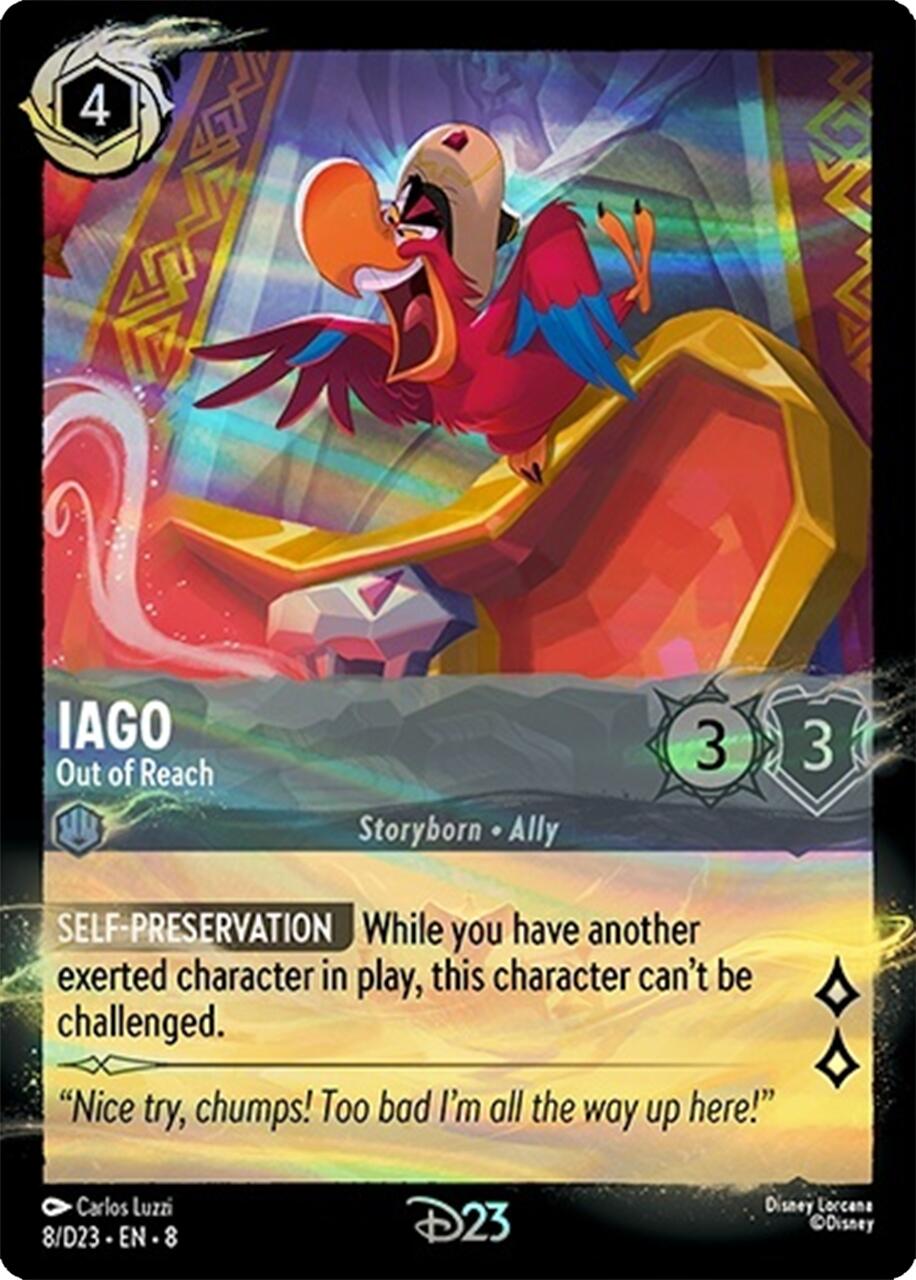 Iago - Out of Reach (8) [Promo Cards] | Black Swamp Games
