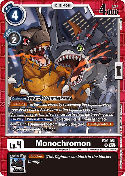 Monochromon [EX9-051] [Versus Monsters] | Black Swamp Games