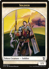 Cat // Soldier Double-Sided Token [Commander 2018 Tokens] | Black Swamp Games