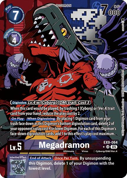 Megadramon [EX9-064] (Alternate Art) [Versus Monsters] | Black Swamp Games
