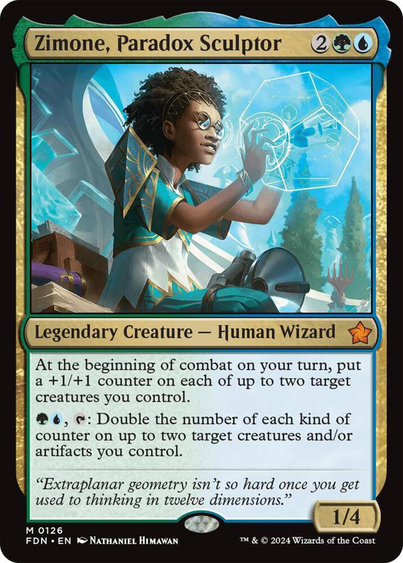 Zimone, Paradox Sculptor (Promo Pack) [Foundations Promos] | Black Swamp Games