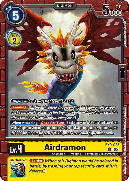 Airdramon [EX9-025] [Versus Monsters] | Black Swamp Games