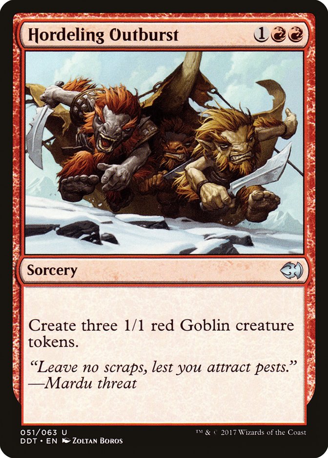 Hordeling Outburst [Duel Decks: Merfolk vs. Goblins] | Black Swamp Games